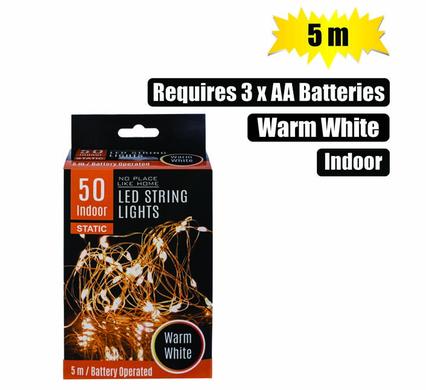 LIGHT FAIRY LED-50x WARM WHT 5m B/O product image