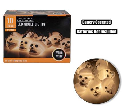LIGHT FAIRY LED-10xSKULL WHITE 1.65m B/O product image