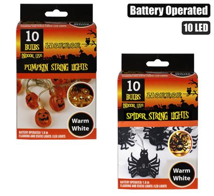 LIGHT FAIRY LED-10xPUMPKIN & SPIDER 1.8m product image