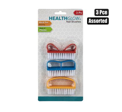 NAIL BRUSH PL 3PCE ASSTD COLOURS product image