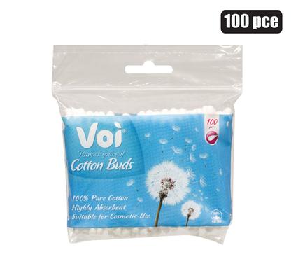 VOI COTTON EARBUDS 100PCE IN ZIPBAG product image