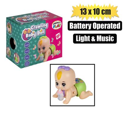 DOLL BABY CRAWL MUSIC & LIGHT 13x10cm product image