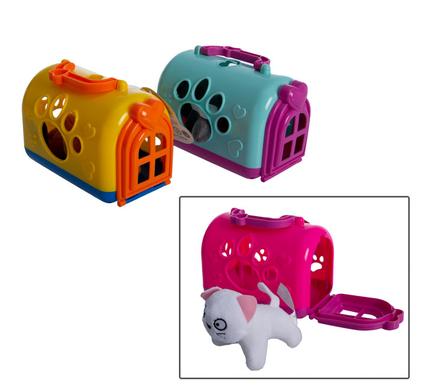 PLAY-SET PET MINI PLUSH IN CARRIER ASTD product image