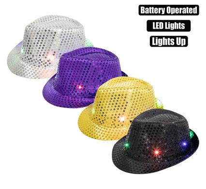 DRESS UP SEQUINS LIGHT UP HAT product image