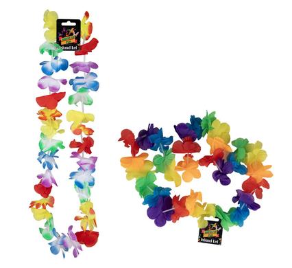 DRESS UP MULTI-COLOUR FLOWER LEI product image