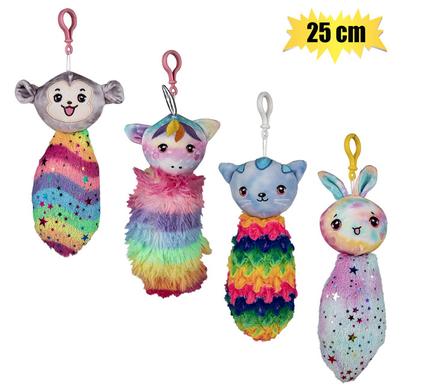 PLUSH ANIMAL WITH RAINBOW BIG TAIL 25cm product image