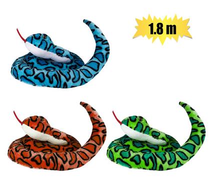 PLUSH SNAKE ASSTD 1.8m product image