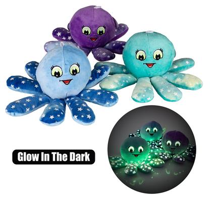 PLUSH BALL GLOW IN DARK OCTOPUS 10cm product image