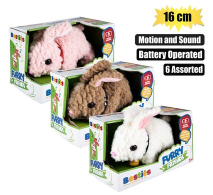 PLUSH BUNNY WALKING B/O 16cm ASSTD product image