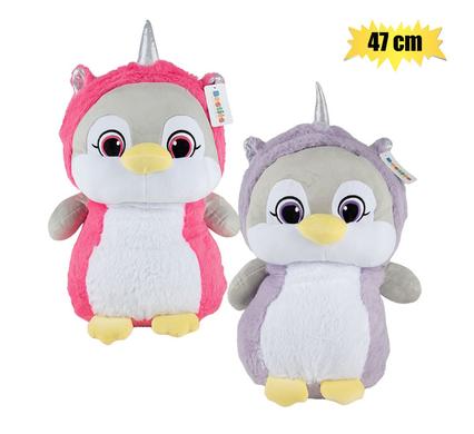 PLUSH PENGUIN W/UNICORN HOODIE 47cm product image