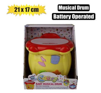BABY TOY EDU MUSICAL DRUM B/O 21x17cm product image