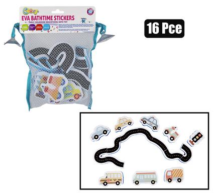BABY BATH EVA STICKER IN NET BAG 16PC product image