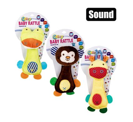 BABY TOY PLUSH RATTLE ASSTD product image