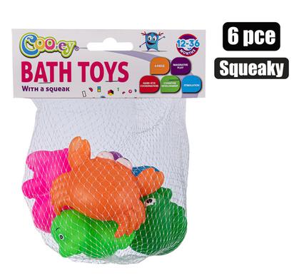 BABY BATH BUD VINYL TOYS SQUEAK 6pc product image