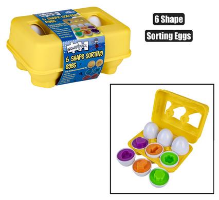 BABY MIX & MATCH SHAPE SORTING EGGS product image