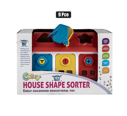 BABY TOY EDU HOUSE SHAPE SORTER 9PC product image