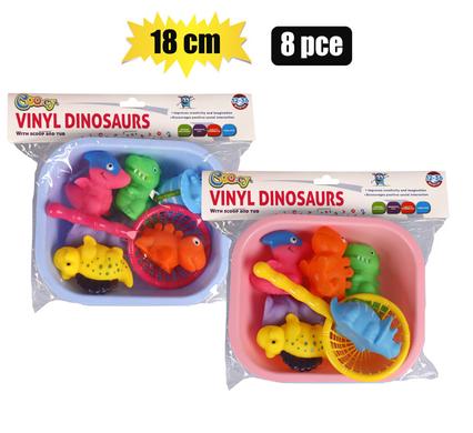 BABY BATH TUB W/SCOOP VINYL SET 8pc 18cm product image