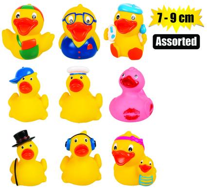 BABY VINYL THEMED DUCK 7-9cm, ASSORTED product image