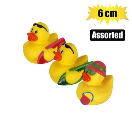 BABY VINYL THEMED DUCK 6cm, BEACH product image