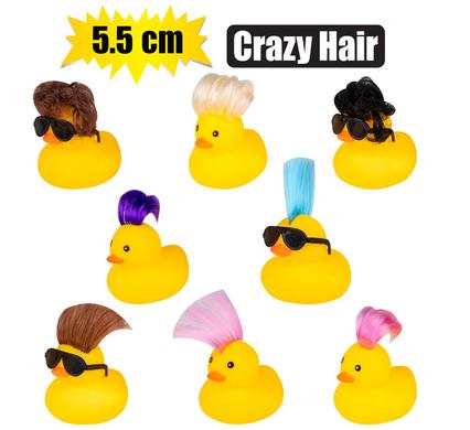 BABY VINYL THEMED DUCK 5.5cm CRAZY HAIR product image