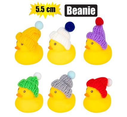 BABY VINYL THEMED DUCK 5.5cm BEANIE product image