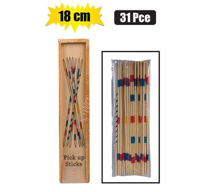 GAME WOODEN PICK UP STICKS 31PC 18cm product image