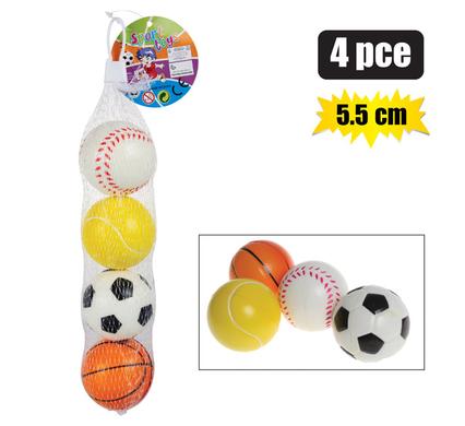 BALL SET SPORT STYLE 5.5cm 4PC product image