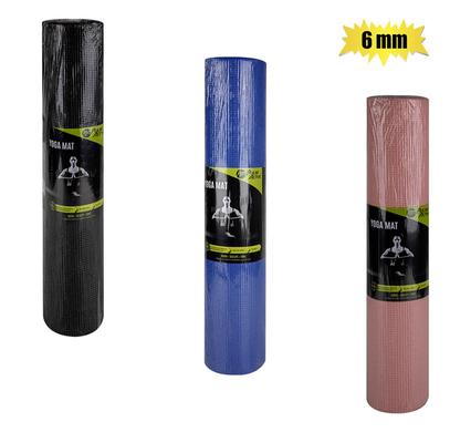 FITNESS YOGA MAT 6mm PVC ASSTD product image