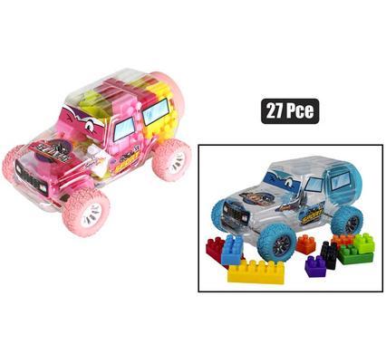 BUILDING BLOCKS STORAGE 27PC VEHICLE product image
