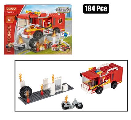 BUILDING BLOCKS COGO FIRE 184PCS product image