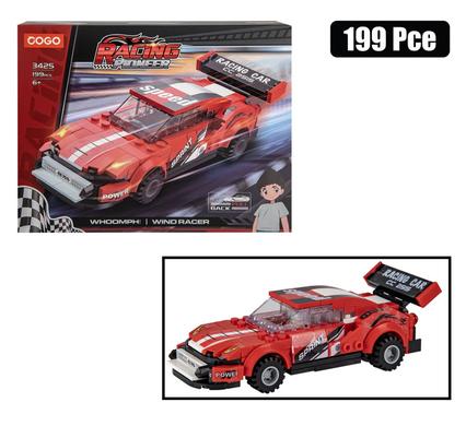 BUILDING BLOCKS COGO RACING CAR 195PCS product image