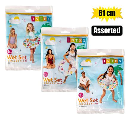 INTEX SWIM RING 61cm LIVELY PRINT ASSTD product image