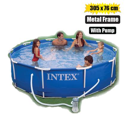 INTEX POOL MTL-FRAME(W/PUMP) 305x76cm product image