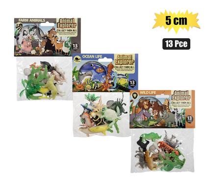 ANIMALS FARM/WILD 13PC 5cm ASSTD product image