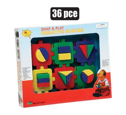 EDU BLOCKS 36PCE SNAP+PLAY product image
