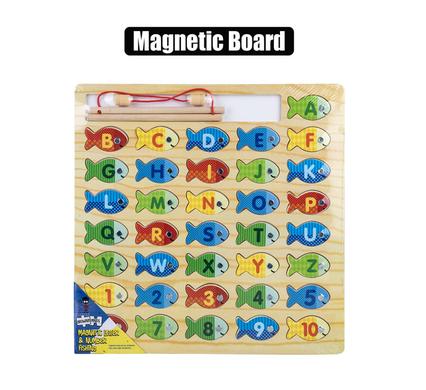 EDU WOOD MAGNETIC ALPHABET/NUMB FISHING product image