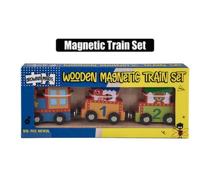 EDU WOOD MAGNETIC TRAIN SET product image