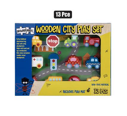 EDU WOOD CITY/FARM PLAY SET product image
