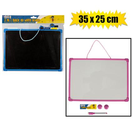 EDU BOARD DRY-WIPE/CHALK+MARKER 35x25cm product image