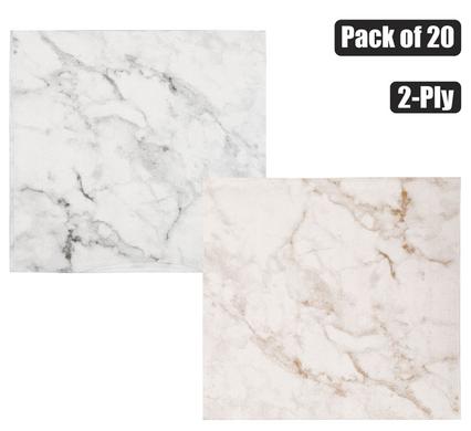 SERVIETTES 2PLY 33cm 20PC MARBLE product image