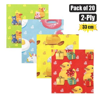 SERVIETTES 2PLY 33cm 20PC DUCKS product image