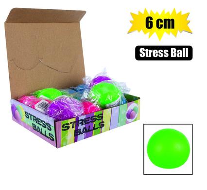 NOVELTY BALL STRESS NEON 6cm product image