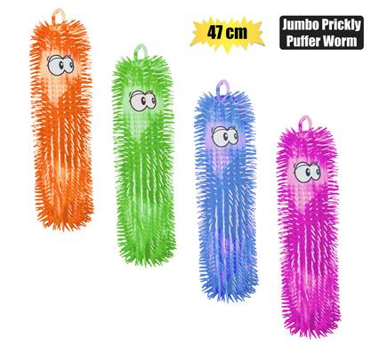 NOVELTY PRICKLY PUFFER WORM JUMBO 47cm product image