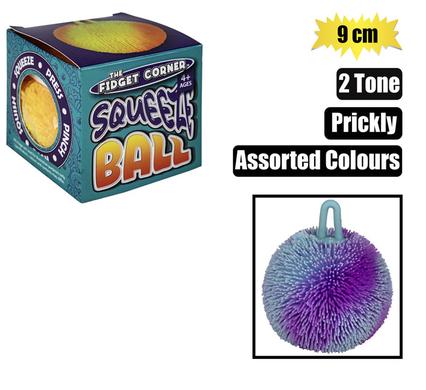 NOVELTY BALL STRESS PRICKLY 9cm 2 TONE product image