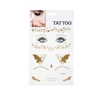 STICKER TATTOO TEMP FACE FESTIVAL GOLD product image