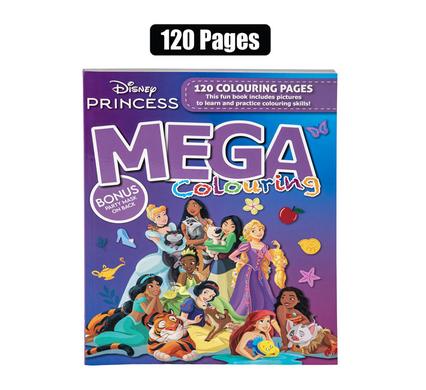 BOOK COLOURING MEGA DISNEY PRINCESS 120P product image