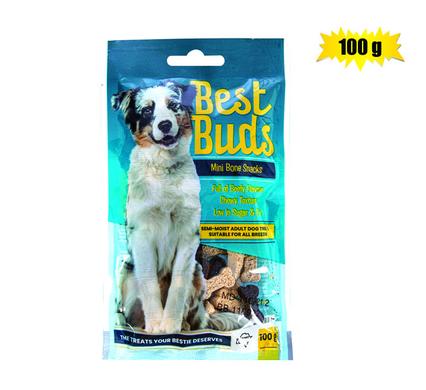 BEST BUDS DOG TREAT MINI BONES MIX 100gr product image