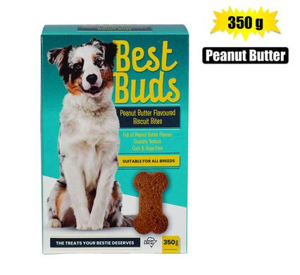 BEST BUDS DOG BISCUITS P/NUT BUTTER 350g product image