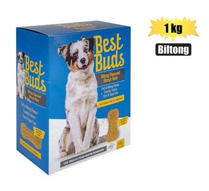 BEST BUDS DOG BISCUITS BILTONG FLAV 1kg product image