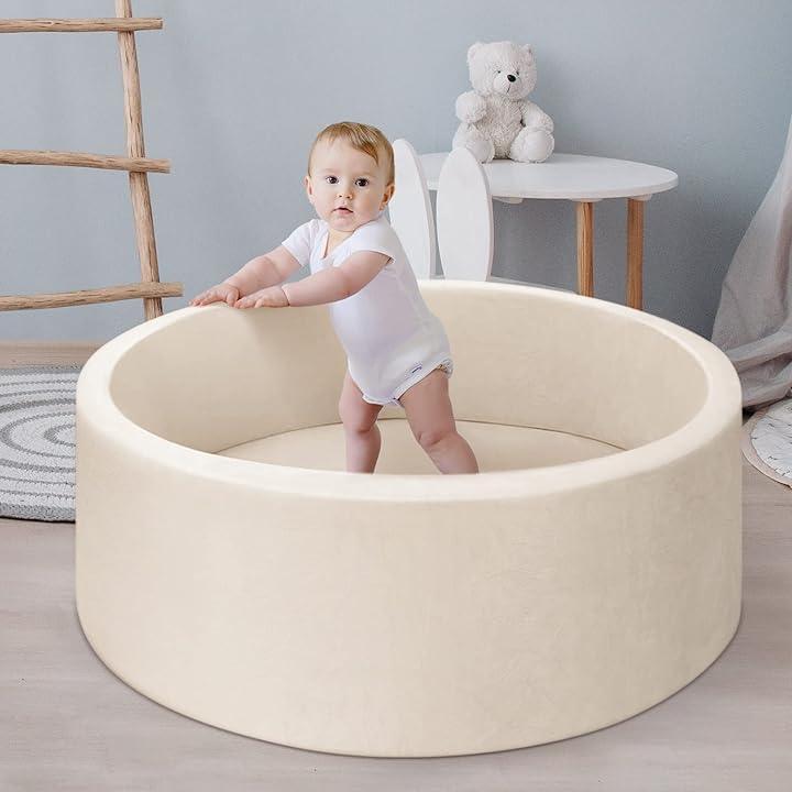Padded Round Ball Pool for Babies - 4aKid